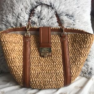 Michael Kors large straw tote